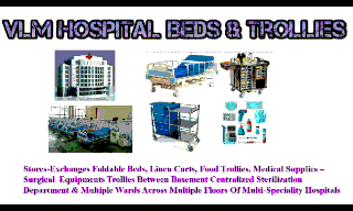 VLM Hospitals Stores Beds-Carts In Lift Shafts, Transports Hospital Supplies Between Basement Centralized Sterilization-Canteen-Pharmacy To Various Wards In Multi-Floor Hospitals